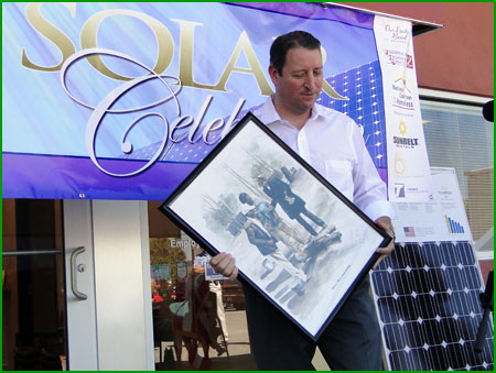 Bill Galvalno at the Solar Celebration for the Homeless Center